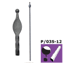 Pole with spear h900, b30, n12x12 (P/035-12x12mm)