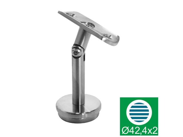 Handrail bracket AISI304, D42,4x2/d42,4x2mm