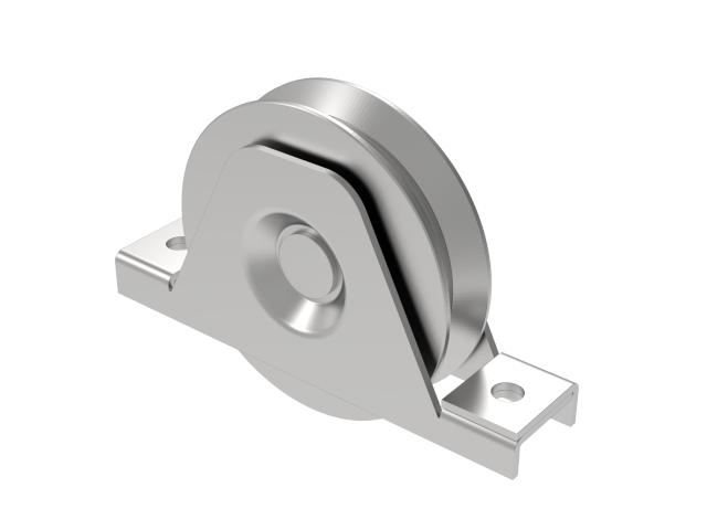 Wheel for sliding gates with V groove INOX, D80mm