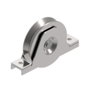 Wheel for sliding gates with V groove INOX, D80mm