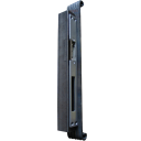 Gate end stop with electromagnetic lock 30x30mm