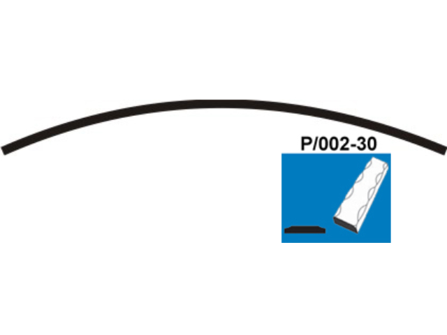 Egyszerű kapuív P/002-30x5, P200, L2950mm