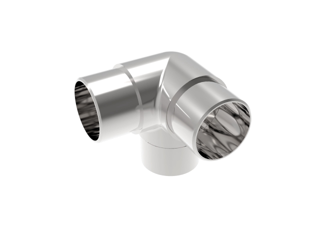 Polished, direct stainless steel flush angle - 90°