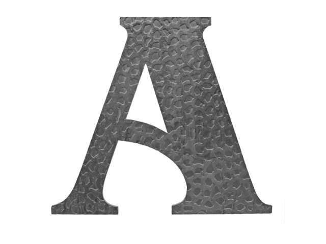 Forged letter "A" h170mm