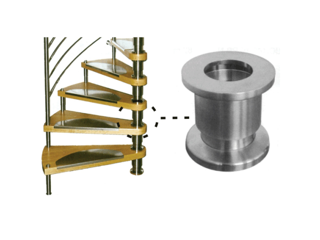 Stair spindle adjustable stainless steel segment A