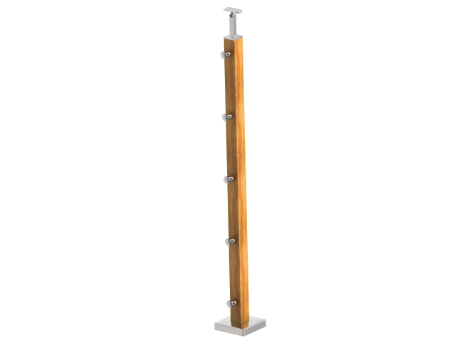 Wooden pole (BEECH) JP 40x40, H1000,VK-Stairs