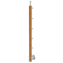 Oak pole D50/5x12mm, h=100cm, BK- straight
