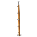 Oak pole D50, 5xd12mm, h=100cm, VK - stairs
