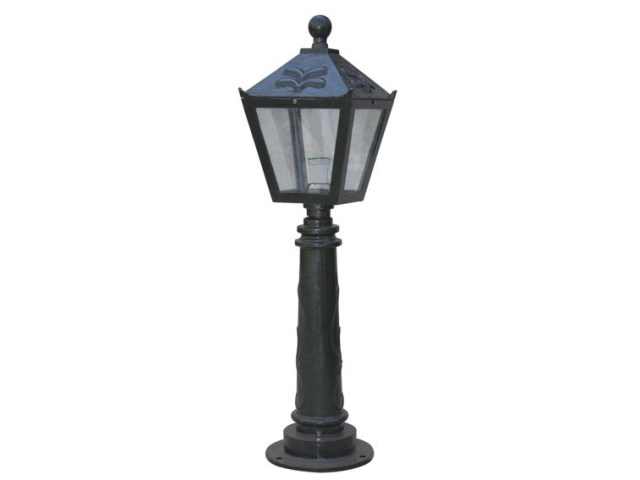 Cast iron pole lamp 230x230, h850mm, cast iron, bl