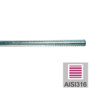 Stainless steel threaded rod AISI316, M10/L1000mm