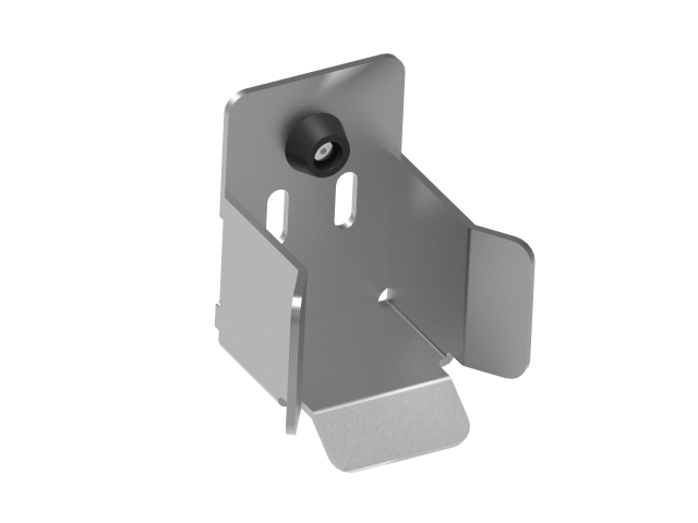 End stop for cantilever gate, INOX profile 60x60mm