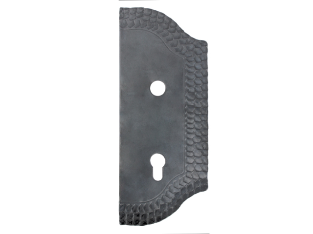 Decorated gate plate 270x110, t3, a90, d18,8mm