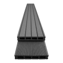 Woodplastic composite floorboard WPC Anthracite 15