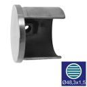 Glass clamp - end cap
