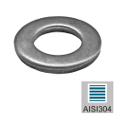 Plain washer - stainless steel, AISI304, M10mm