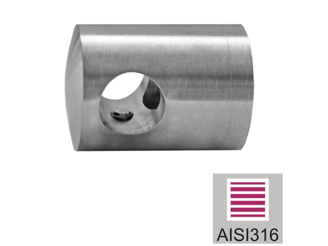 Crossbar holder AISI316, d10/40x40x2mm