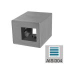 Clamp AISI304, 10x10/40x40/20x16x20/M5mm
