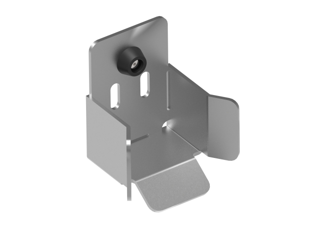 Cantilever Gate End Stop Zn, profile 80x80mm
