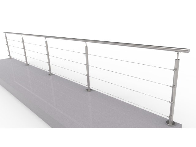 Cable railing AISI304, AISI304, D42,4/4xd5/H900/L6