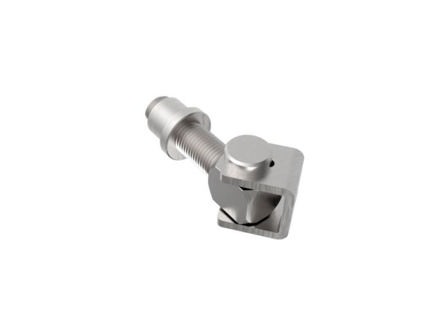 Adjustable hinge for weld connection M20, AISI 304