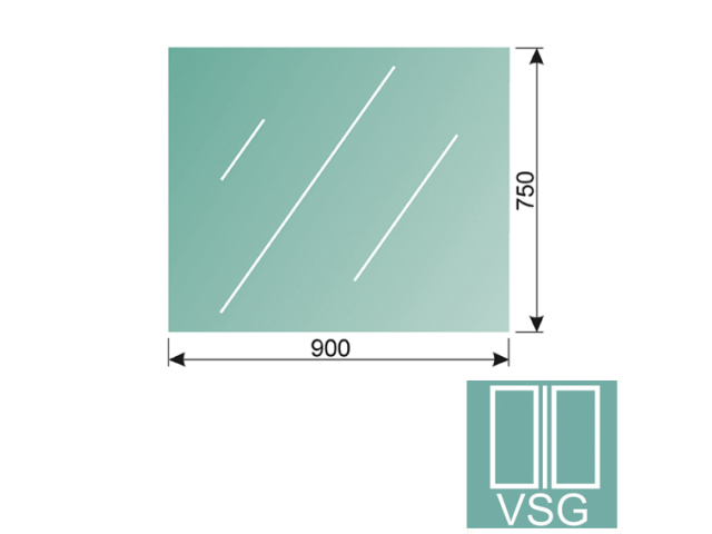 Szkło laminowane, jasne VSG