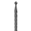 Pole with ball h150, b15, decorated 12x12mm