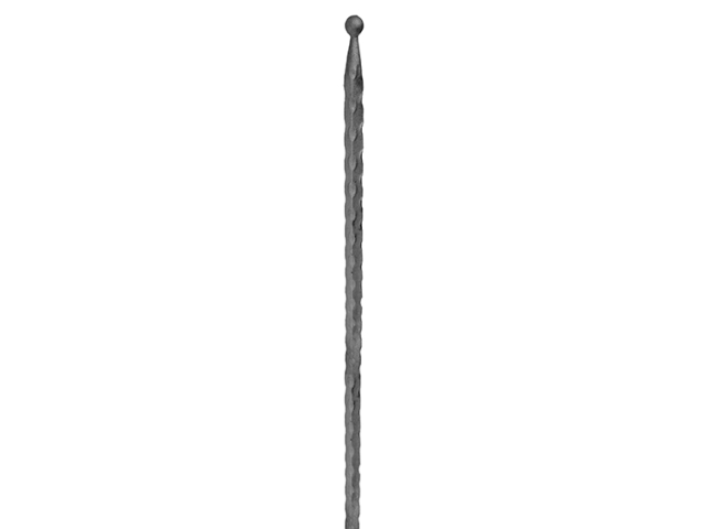 Pole with ball h500, b15, zdobený 12x12mm