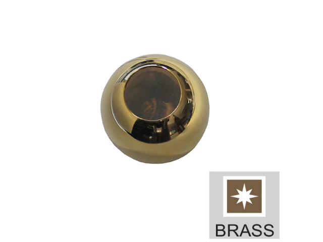 End ball Brass Mosadz, D25/d12mm