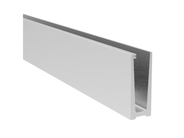 Aluminum profile for glass