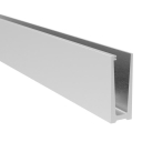 Aluminum profile for glass