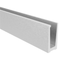 Aluminium profile for glass railing -top anchoring