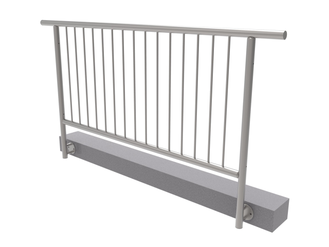 Vertical railing BR AISI304, D42,4/d12vertical/H10
