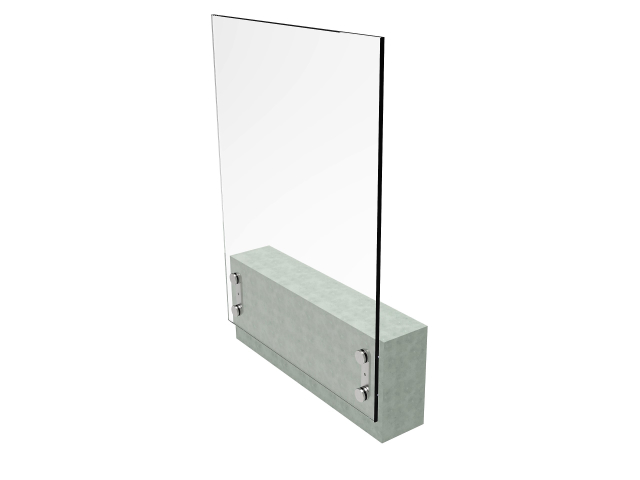 Frameless glass juliette balcony AISI304