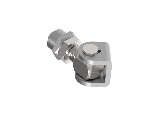 Adjustable hinge with weldable plate Zn, M16