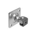 Adjustable hinge with anchoring flange Zn, M16