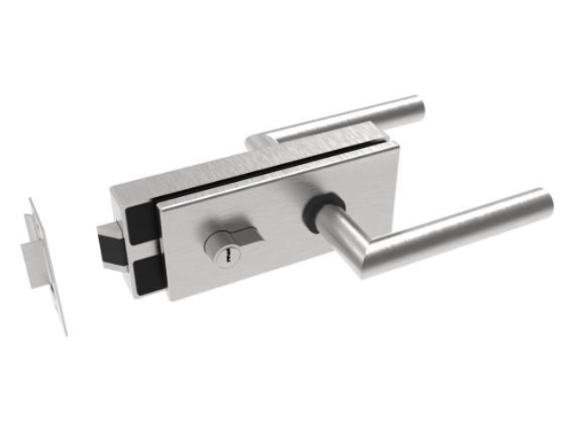 Glass door handle with lock PZ type PZ