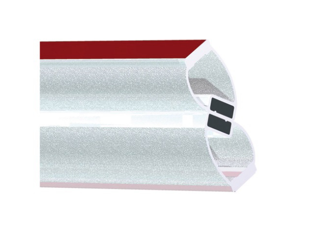 Magnet seal plastic profile. PVC 90/180°