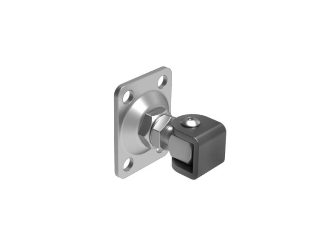 Adjustable hinge with anchoring flange Zn, M12