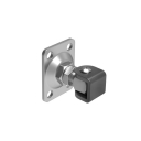Adjustable hinge with anchoring flange Zn, M12