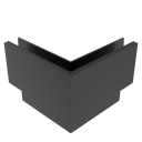 Alumínium profil - külső sarok (fekete)