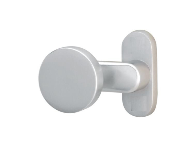 Door handle with plate, pair AISI 304, K320, fix