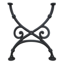 Table arm 670x580mm, cast iron, black