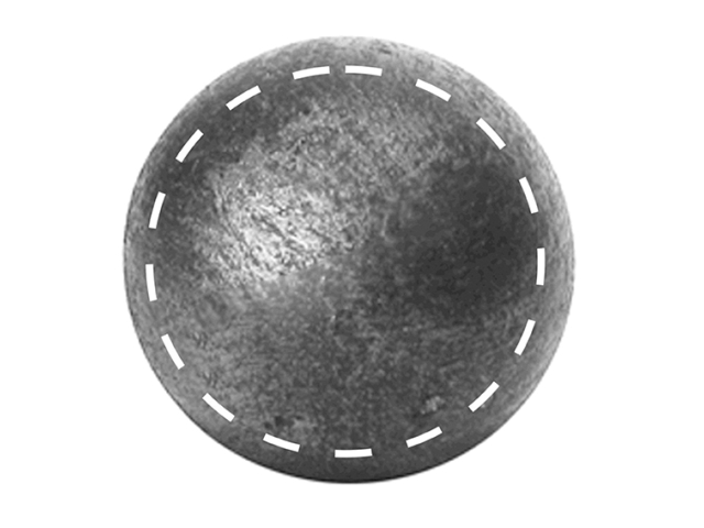 Üreges gömb D80mm
