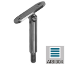 Adjustable handrail bracket AISI304, 40x40x2/H72/M