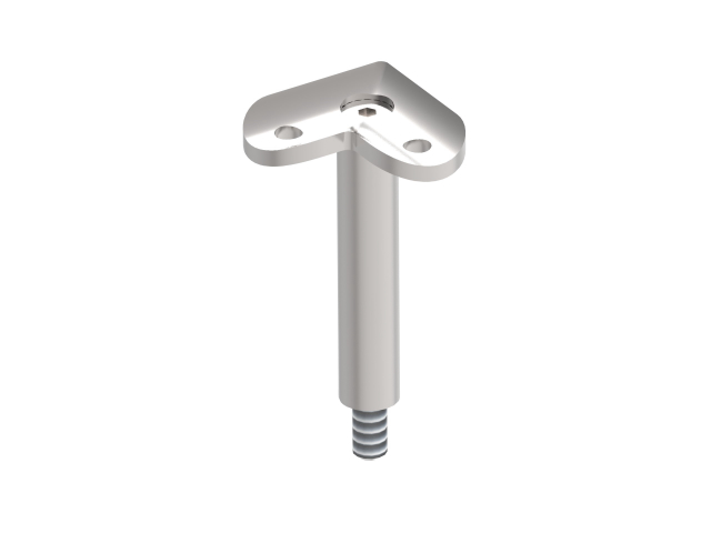 Handrail bracket - JP pole AISI304, 90°/M8mm